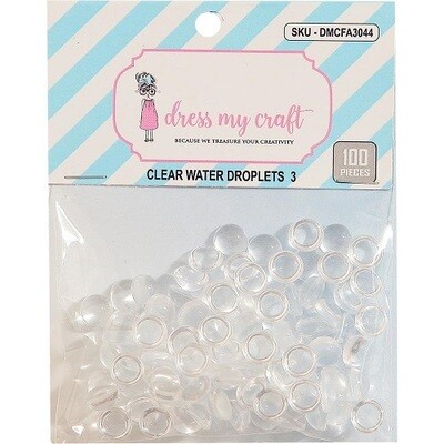 Dress My Craft - Water Droplets #3 - 8mm - 100 pack