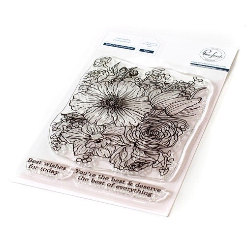 PinkFresh Studios - Clear Stamp - Best of Everything Floral - 4" x 6" - 121721