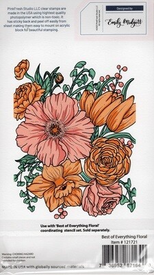 PinkFresh Studio - Clear Stamp - Best of Everything Floral - 4" x 6" - 121721