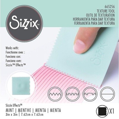 Sizzix - Texture Tool - Mint - 3" x 3" - 6562574