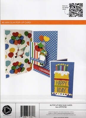 Photoplay - Makers series - #6 Pop Up Mini Slimline Card Bases -PPP2780