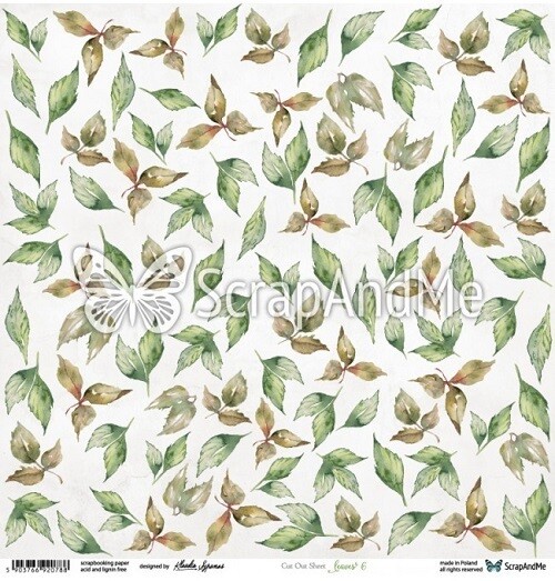 ScrapAndMe - Leaves 6 - Fussy Cutting 12 x 12 Sheet