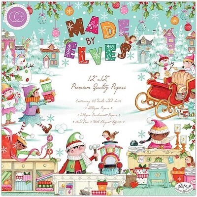 Craft Consortium - Designer Series - Made By Elves Collection - 12 x 12 Paper Pad - CCPAD029