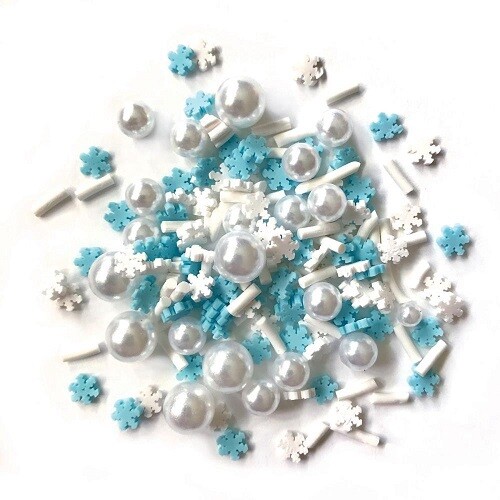 Buttons Galore & More - Sprinkletz - Pearly Snowflakes - 12grams