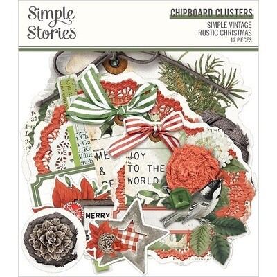 Simple Stories - Simple Rustic Christmas - Chipboard Pieces -  pieces - RC16037