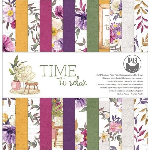 P13 - Time To Relax - 12 x 12 Paper - Collection Pack