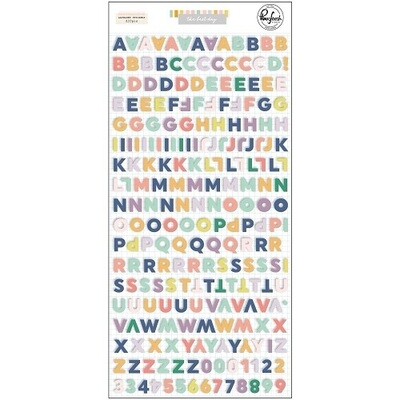 PinkFresh Studio - Mini Puffy Alphabet Stickers - The Best Days - 1125821 - 233 pcs