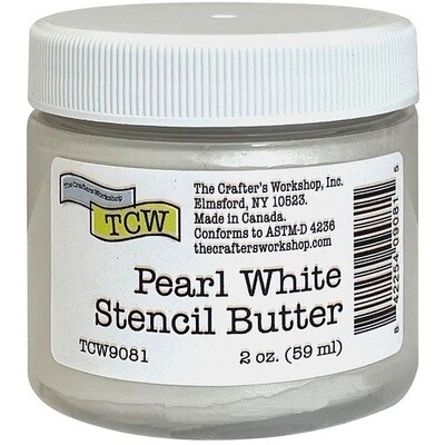 TCW (The Crafters Workshop) - Stencil Butter - White Pearl - TCW9040 - 2 ozs