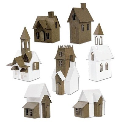 Sizzix &amp; Tim Holtz - Thinlits Dies - Village Collection - 665564 - 87 Dies