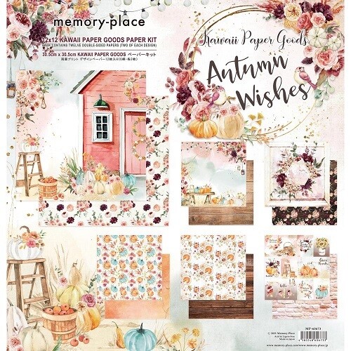 Memory - Place - Autumn Wishes Collection - 12 x 12 Paper Pack - MP-60673