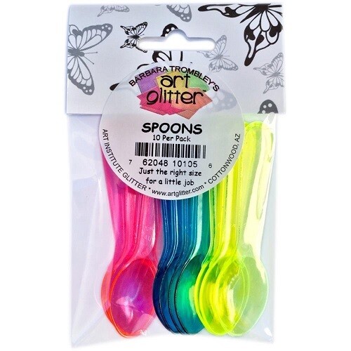 Art Glitter - Spoons - 10 Pack - BTAGSPNS