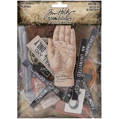 Tim Holtz - idea-ology - Halloween - Chipboard - Baseboard - 31 pcs - TH94153 