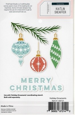 PinkFresh Studio -  Die - Holiday Ornaments - 126721
