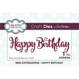 Creative Expressions &amp; Sue Wilson - Mini Expressions Die - Happy Birthday - CEDME002