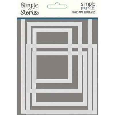 Simple Stories - Simple Pages - Photo Mat Templates  - 5pcs - SPT15832