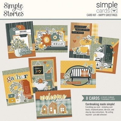 Simple Stories - Card Kit - Hearth & Home - Happy Greetings Hearth & Home - 16529