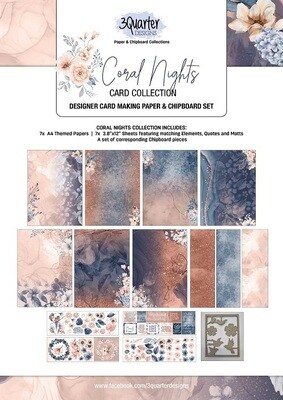 3 Quarter Designs - Card Making Kit - Coral Nights