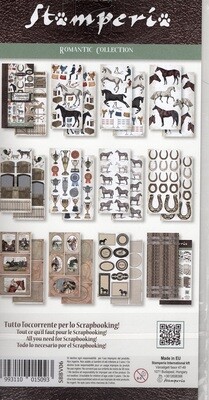 Stamperia -Romantic Collection - Horses - Collectables - 6" x 12" Paper Pack - SBBV06