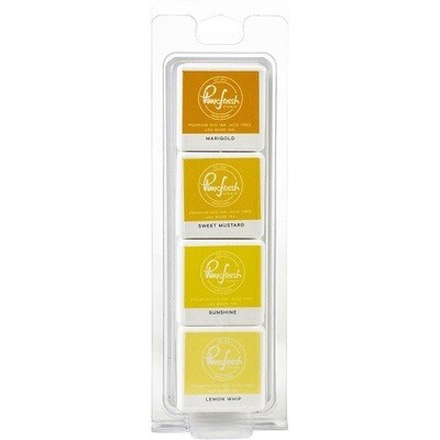 PinkFresh Studio - Dye Ink Cubes - Set of Four - Rise &amp; Shine - PFDIC01 