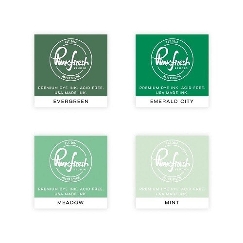 PinkFresh Studio - Dye Ink Cubes - Set of Four - Garden Stroll - PFDIC03 