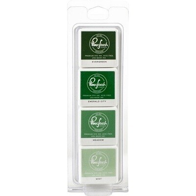 PinkFresh Studio - Dye Ink Cubes - Set of Four - Garden Stroll - PFDIC03 