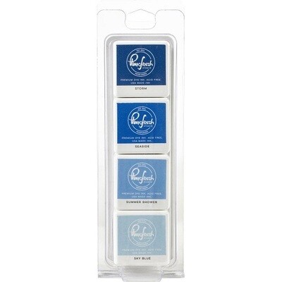 PinkFresh Studio - Dye Ink Cubes - Set of Four - Morning Sky - PFDIC05