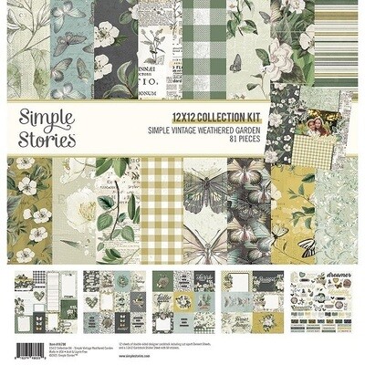 Simple Stories -  WG16700 - 12 x 12 - Simple Vintage Weathered Garden - Paper Collection