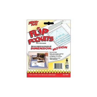 C-Line - Memory Book - Flip Pockets - Peel & Stick Holders - 4" x 6" - 66027