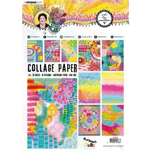 Studio Light - Art By Marlene - NR9 Collage Paper -  20 Sheets - A4 - CPBM09