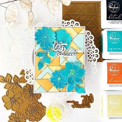 PinkFresh Studio - Art Deco - Layered Stencils - 140122 - 3 pcs