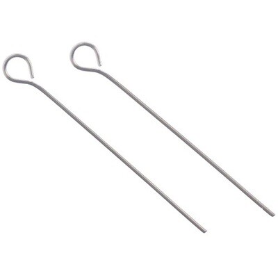 John Bead - Clamshell Pins - Stainless Steel - 30mm - 100 pk
