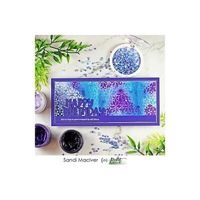 Picket Fence Studios -  Slimline Stencil - Lots of Blossom - 4" x 10" - SC-288