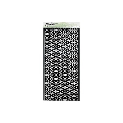 Picket Fence Studios -  Slimline Stencil - Lots of Blossom - 4&quot; x 10&quot; - SC-288