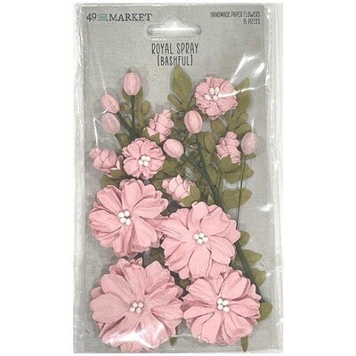 49 & Market - Royal Spray - Paper Flowers - Bashful - 49RS-35403