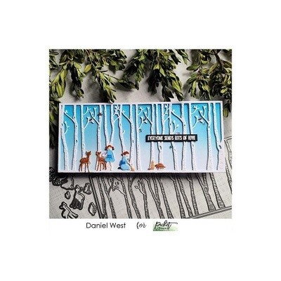 Picket Fence Studios - Slimline Die - Woods Cover Plate - SDCS-139 - 20pcs