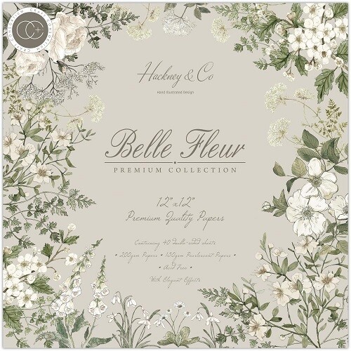 Craft Consortium - Designer Series - Belle Fleur  Collection - 12 x 12 Paper Pad - CCPAD032 