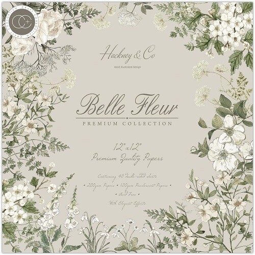 Craft Consortium - 12 x 12 Paper Pad - Belle Fleur - CCPAD032 