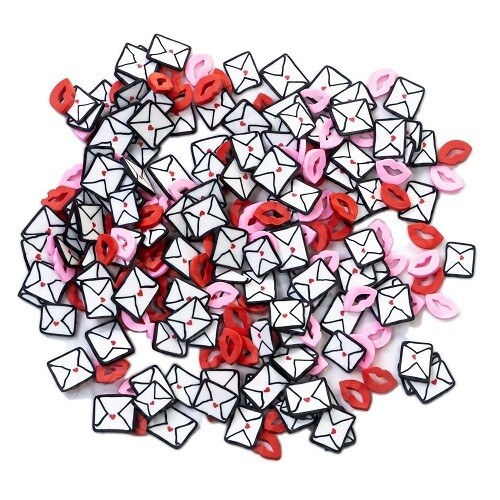 Buttons Galore & More - Sprinkletz - Love Letters - BNK-155 - 12grams