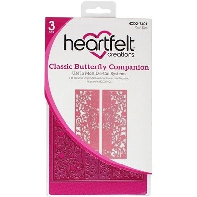Heartfelt Creations - Cut & Emboss Die - Companion - Classic Butterfly - HCD27401 - 3pcs
