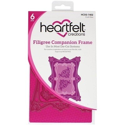 Heartfelt Creations - Cut & Emboss Die - Companion - Filigree Frame - HCD27402 - 6pcs