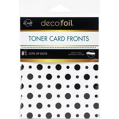 iCraft - Deco Foil - A2 - Toner Card Fronts - Lots of Dots - DF5568 - 8pcs