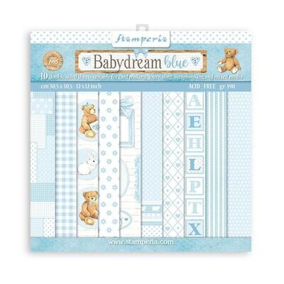 Stamperia - Dream Blue Collection -  12&quot; x 12&quot; Papers - 10 pack - SBBL106