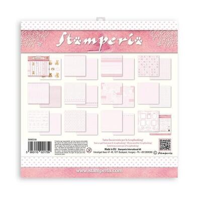 Stamperia - Dream Pink Collection -  12" x 12" Papers - 10 pack - SBBL107