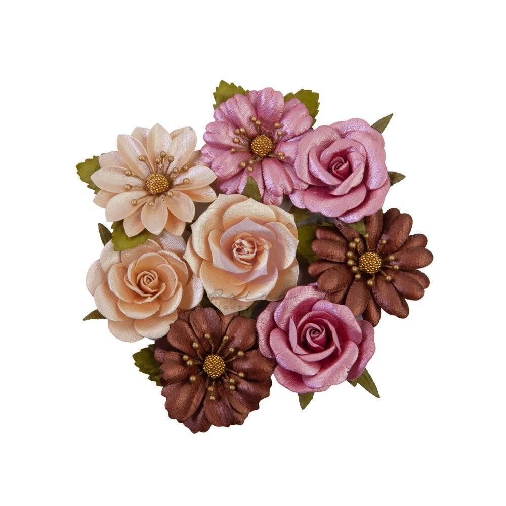 Prima Marketing - Mulberry Paper Flowers - Farm Sweet Farm Collection - Sweetest Orchard - 658335 - 8 pcs