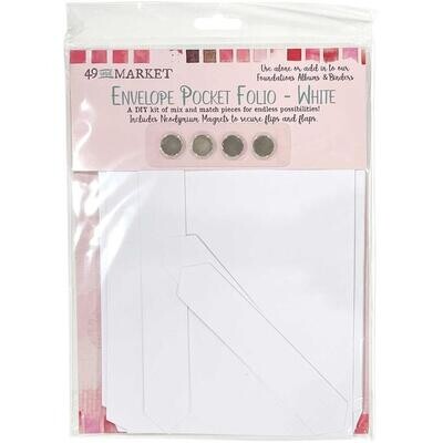 49 & Market - Foundations - Envelope Pocket Folio - White - FA35472