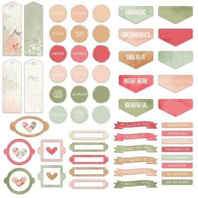 49 &amp; Market - ARToptions Collection - Avesta - Chipboard Set - AOA-36042 - 61 Pieces