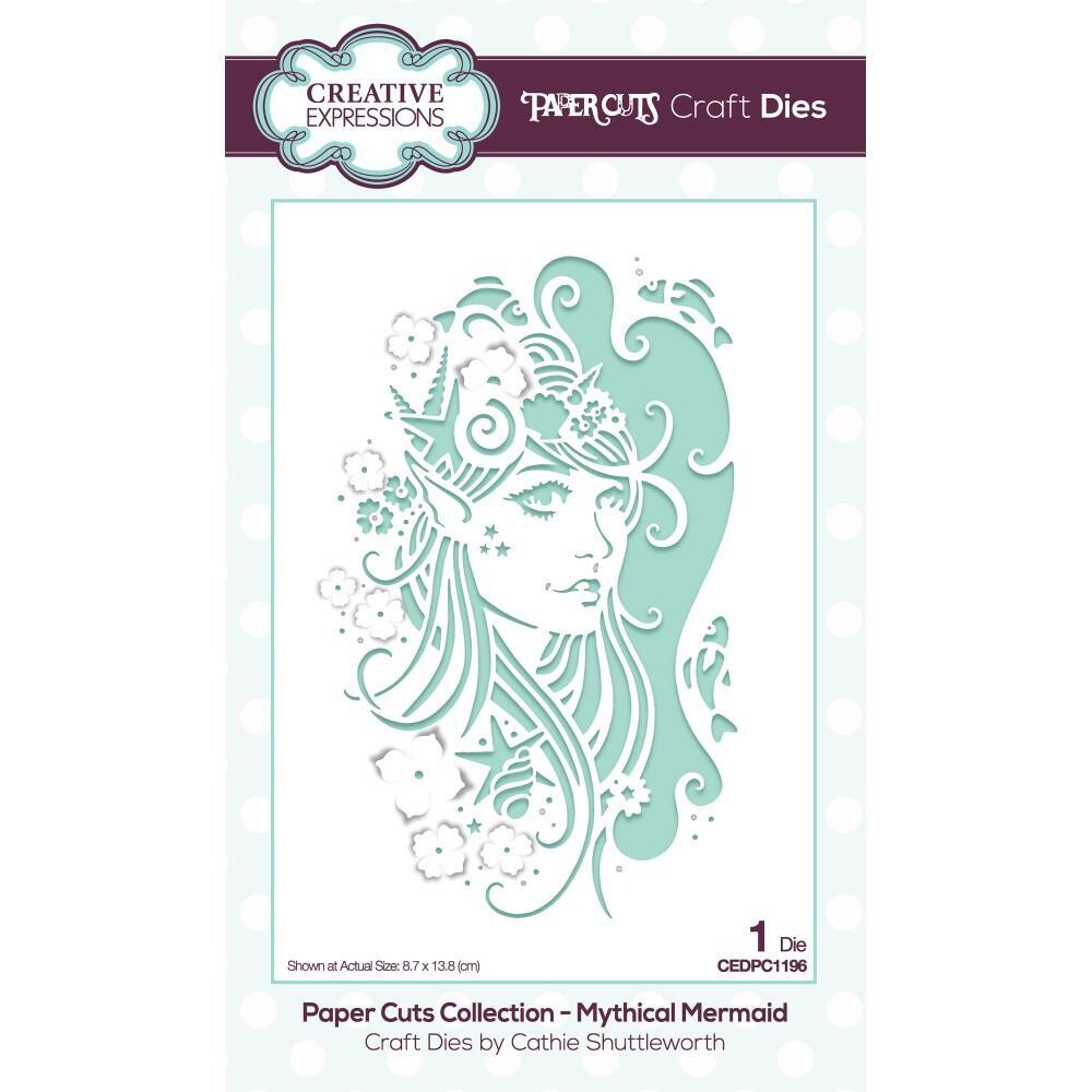 Creative Expressions - Paper Cuts Dies - Mythical Mermaid - CEDP1196 - 1 Die