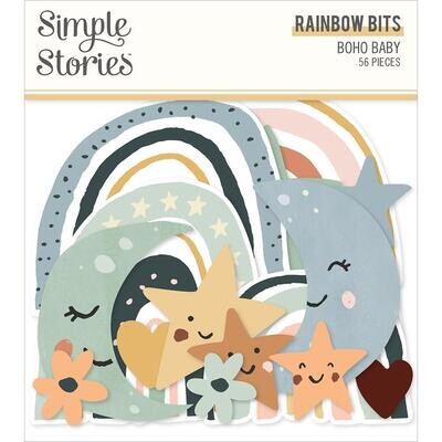 Simple Stories - Boho Baby Collection - Rainbow Bits - BHO17519