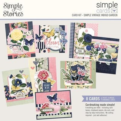 Simple Stories - Simple Vintage Indigo Garden Collection - Card Kit - VIG17135