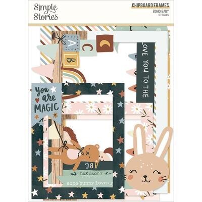 Simple Stories - Boho Baby Collection - Chipboard Frames - BHO17521